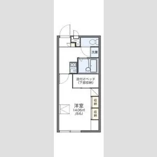 レオパレストミー・ハイム【105号室】の間取り