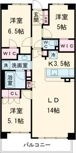 ファインレジデンス平和台カームヴィラ【1階】の間取り