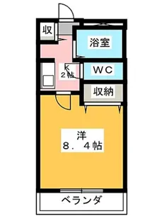 ハピネス【201号室】の間取り