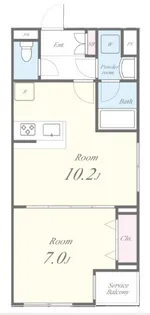 RESIDENCE KOENJI SQUARE(レジデンスコウエ【5階】の間取り