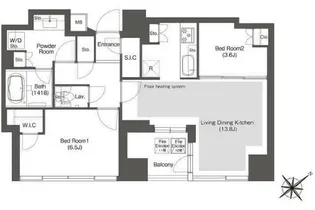コンフォリア新中野【11階】の間取り