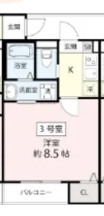 Nexus Ⅰ【303号室】の間取り