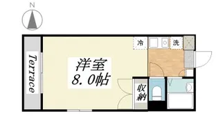グロリアスⅡ【201号室】の間取り
