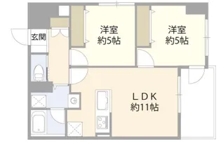 稲毛パレス【9階】の間取り