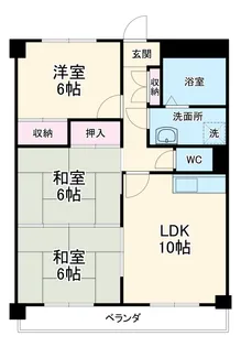 マンション錦【1階】の間取り