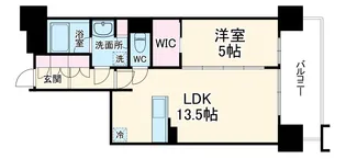 オーパスレジデンス名古屋ステーション【703号室】の間取り