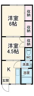 パル西坂田【106号室】の間取り