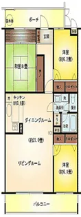 リブレ仙石原【303号室】の間取り