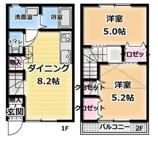 ハイツファイン【1階】の間取り