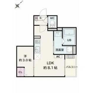 Jack mikawaanjohigashiⅠ【1階】の間取り