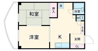 能見台ハイツ【301号室】の間取り