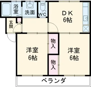 第3三田マンション【3階】の間取り