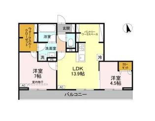 カームグロウ【302号室】の間取り