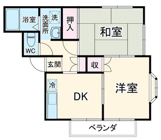 グレイスコート【2階】の間取り