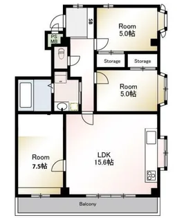 フェリスハウス小田栄【2階】の間取り