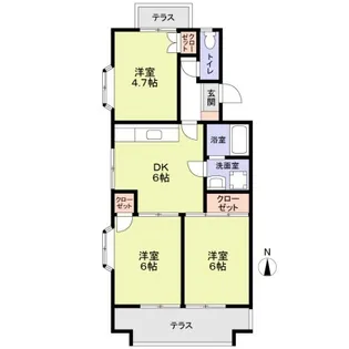 ハーモニーマンション【3階】の間取り