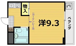 第35長栄クリーンハイツ山黄【4階】の間取り