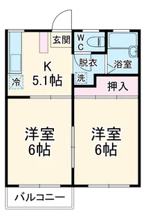 メゾンロワール【101号室】の間取り