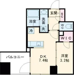 コンフォリア板橋区役所前【3階】の間取り