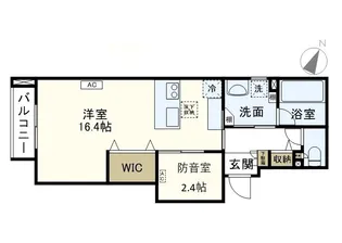 ポルテいちか【1階】の間取り