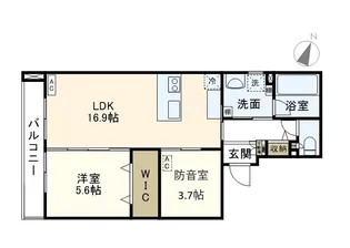 ポルテいちか【3階】の間取り