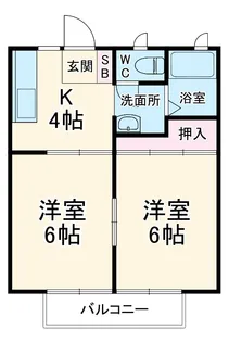深町ハイツ【2階】の間取り