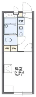 レオパレスヒルズ野比【1階】の間取り