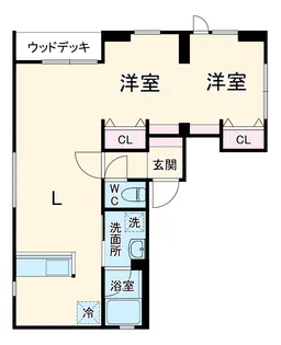 アールズオイレ【1階】の間取り