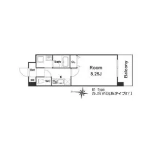 カサルテ吹田青葉丘【3階】の間取り