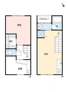 トレフル日野【1階】の間取り