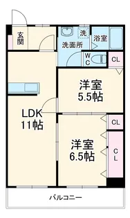 第二松原マンション【3階】の間取り