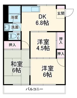 松原マンション【1階】の間取り