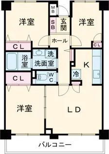 Grace Court Kasai【2階】の間取り