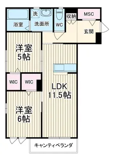 ゲートフロント【2階】の間取り
