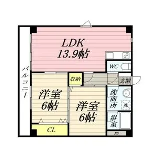 ハイツ元町【4A号室】の間取り