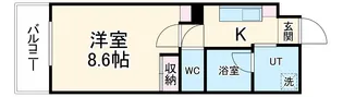 イースタンヒルズ本郷駅前【602号室】の間取り