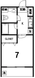 グリーンヒルズ【2階】の間取り