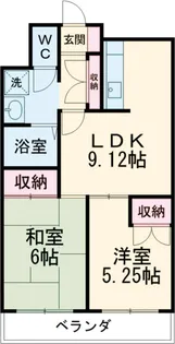 マンションヤマキ【2階】の間取り