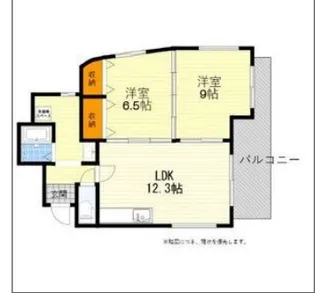 ベルメゾン千里2【2階】の間取り