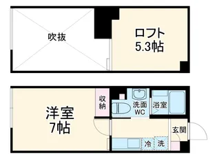 GRACE WOOD 武蔵中原【1階】の間取り