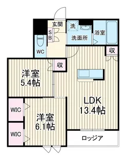 ゲートフロント【3階】の間取り