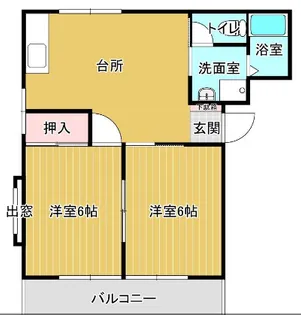 末広ハイツ【102号室】の間取り