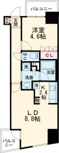 リンデンコート市ヶ谷【8階】の間取り