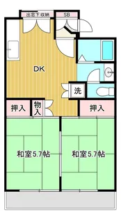 由木ハウス【203号室】の間取り