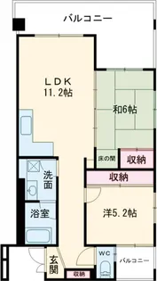 フリーベル泊一丁目【503号室】の間取り