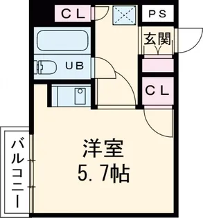 ライオンズマンション神楽坂第6【3階】の間取り