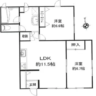 ミルクリーク【1階】の間取り