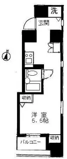 日神デュオステージ笹塚西館【1301号室】の間取り