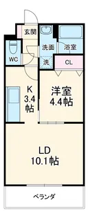 エスメラルダ【205号室】の間取り