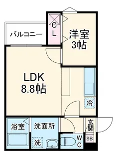 fica桶川【105号室】の間取り
